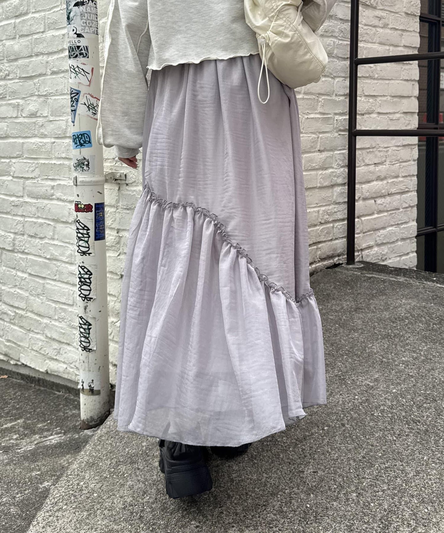 w closet 透視層疊半身裙