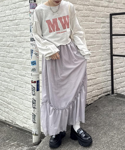 w closet 透視層疊半身裙