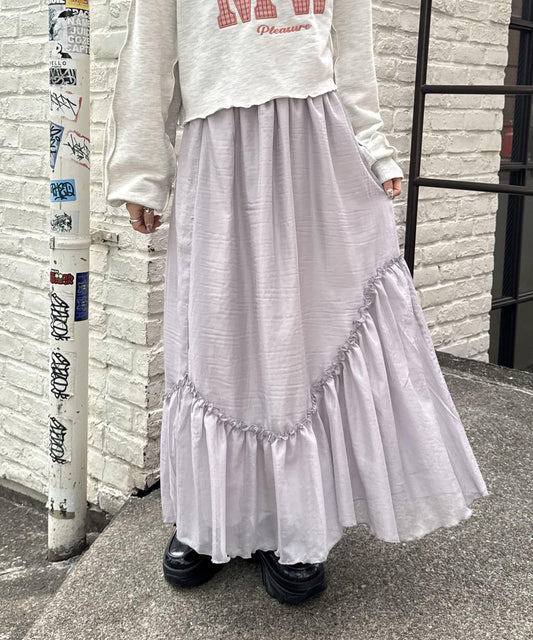 w closet 透視層疊半身裙