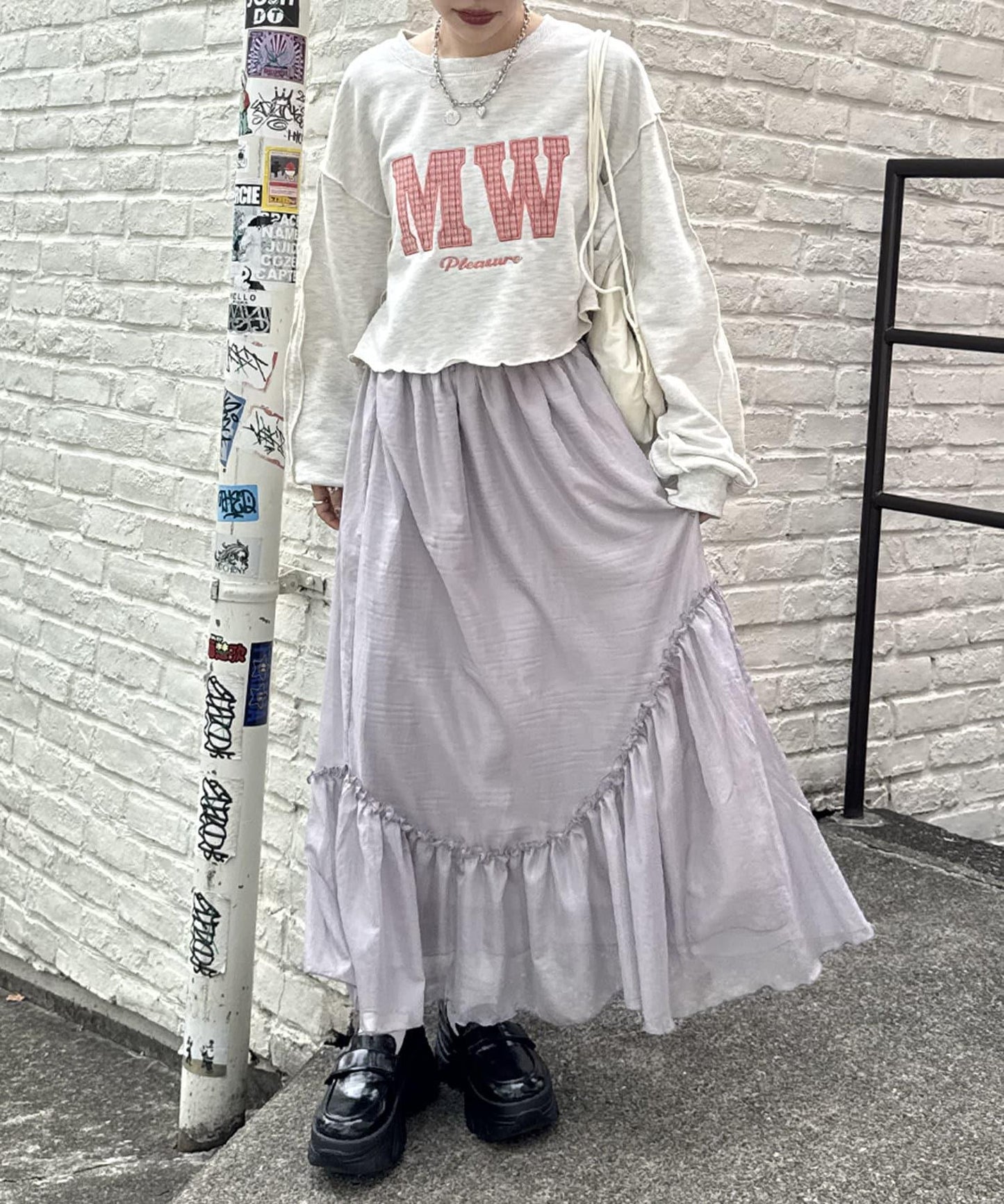 w closet 透視層疊半身裙