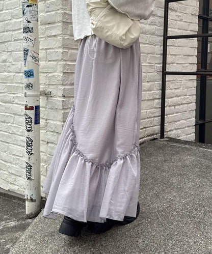 w closet 透視層疊半身裙