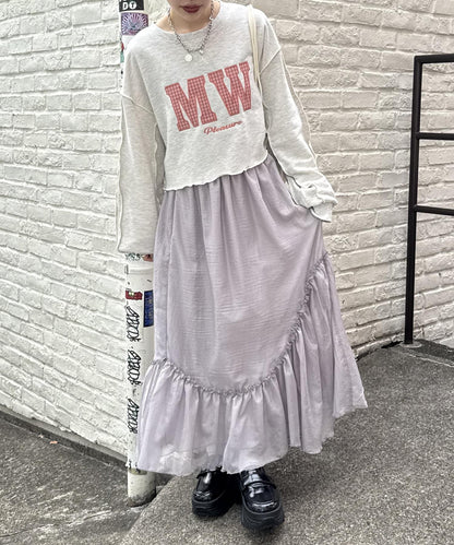 w closet 透視層疊半身裙