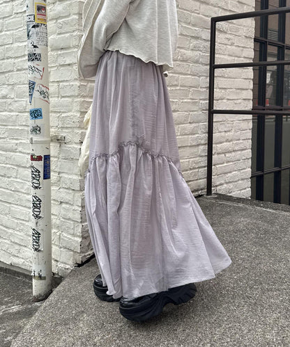 w closet 透視層疊半身裙