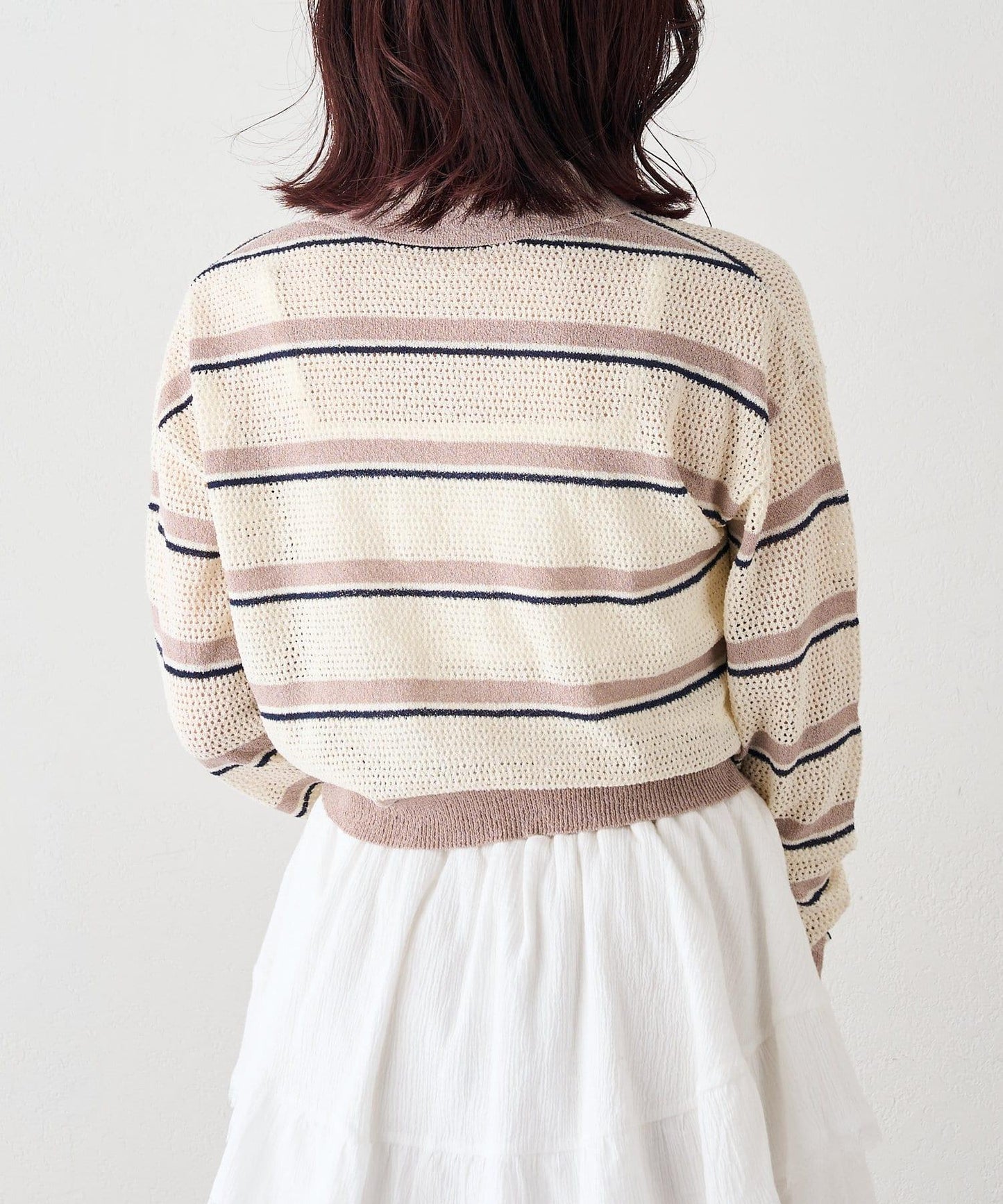 w closet 條紋POLO針織上衣