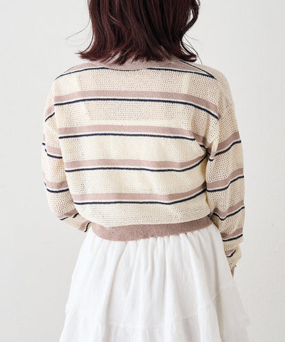 w closet 條紋POLO針織上衣