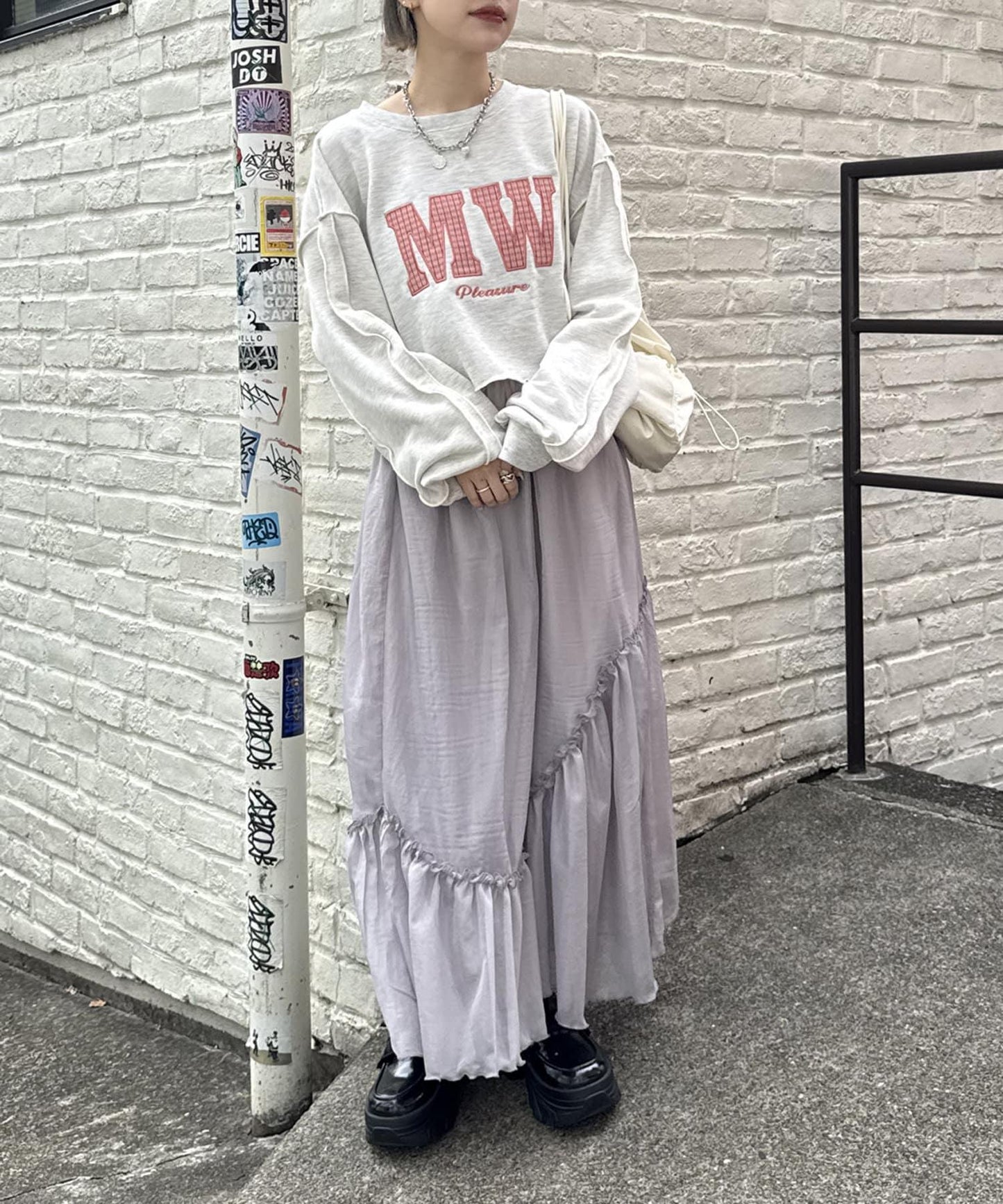 w closet 透視層疊半身裙