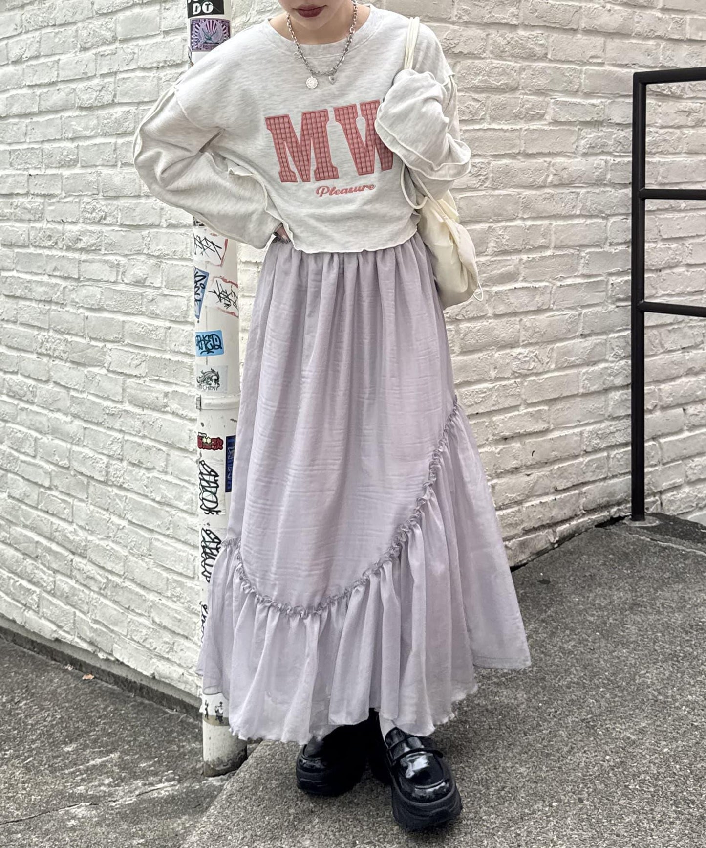 w closet 透視層疊半身裙