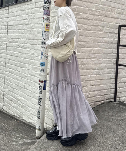 w closet 透視層疊半身裙