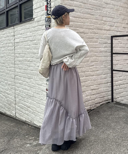 w closet 透視層疊半身裙