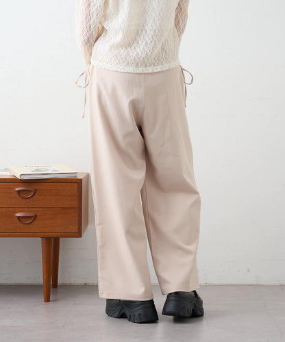 w closet 蝴蝶結褶襉 褲子