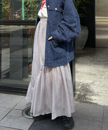 w closet 透視層疊半身裙