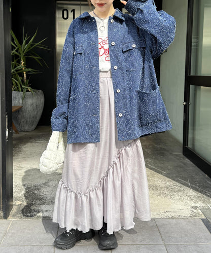 w closet 透視層疊半身裙