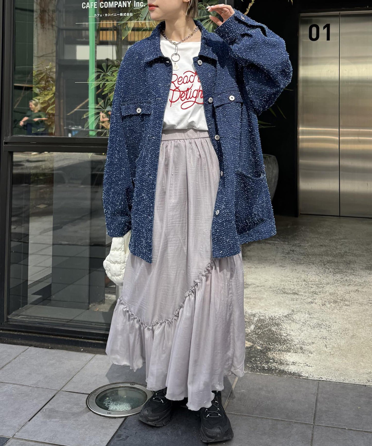 w closet 透視層疊半身裙