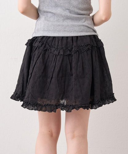 刺繡蕾絲 裙褲