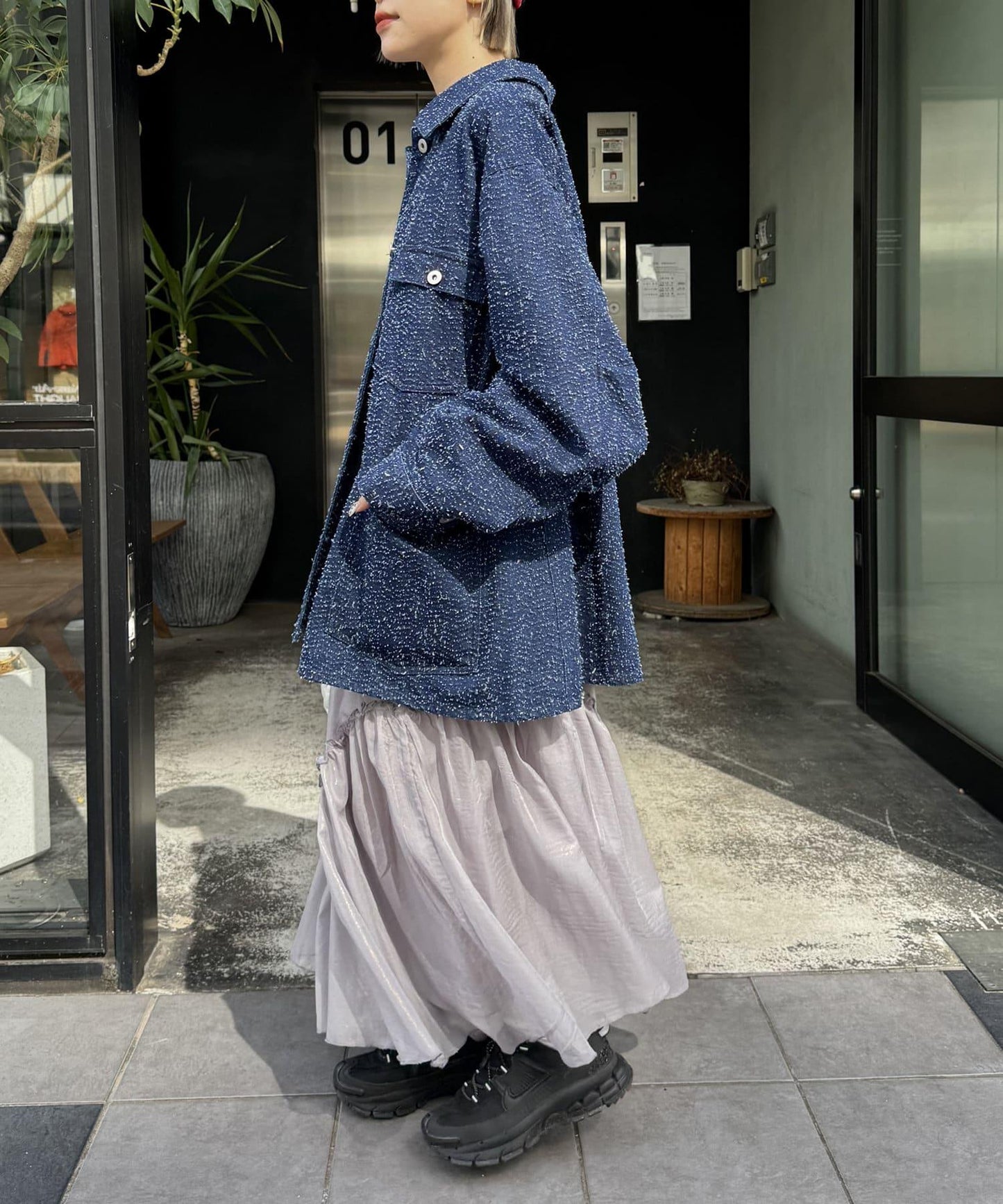 w closet 透視層疊半身裙