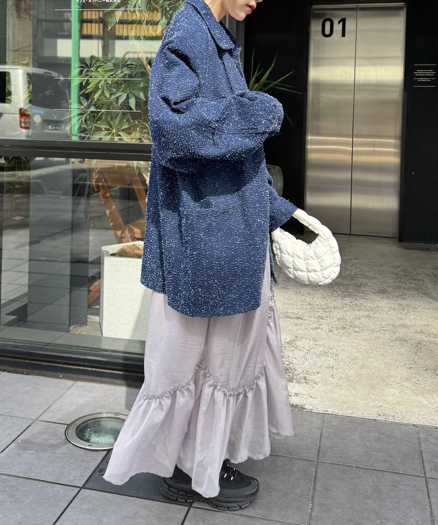 w closet 透視層疊半身裙