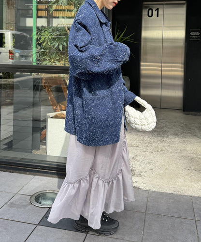 w closet 透視層疊半身裙