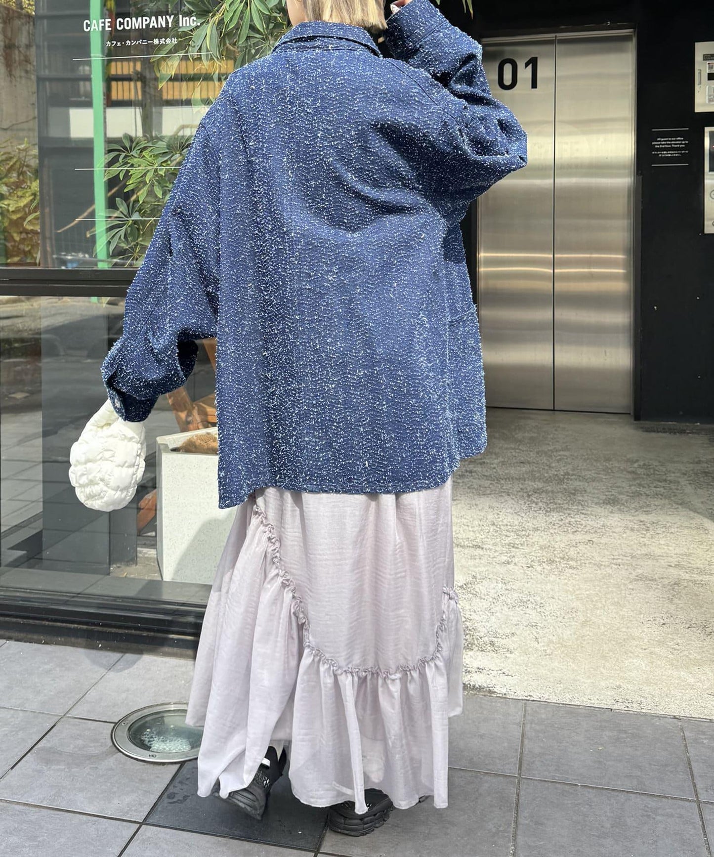 w closet 透視層疊半身裙