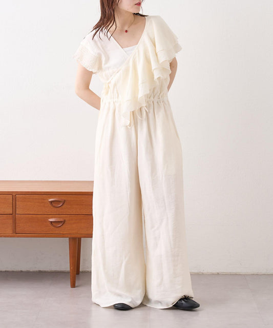 w closet 荷葉邊領設計 連體褲