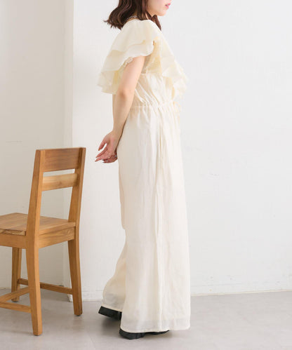 w closet 荷葉邊領設計 連體褲