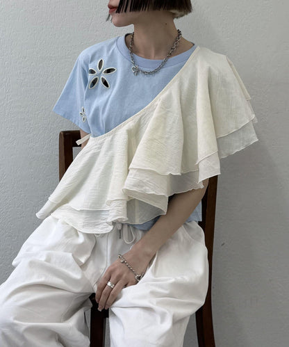 w closet 荷葉邊領設計 連體褲