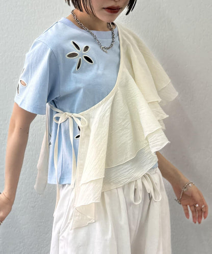 w closet 荷葉邊領設計 連體褲