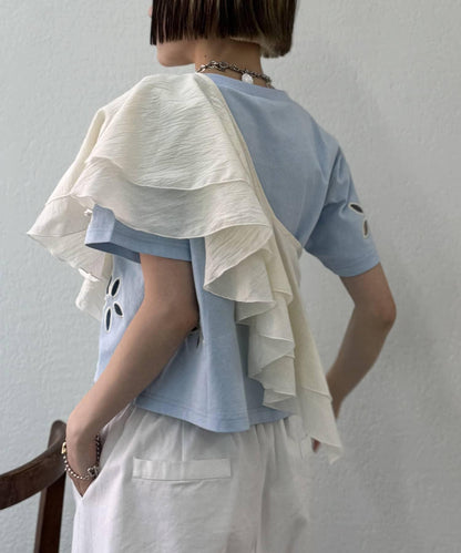 w closet 荷葉邊領設計 連體褲