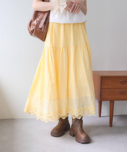 w closet 復古蕾絲半身裙