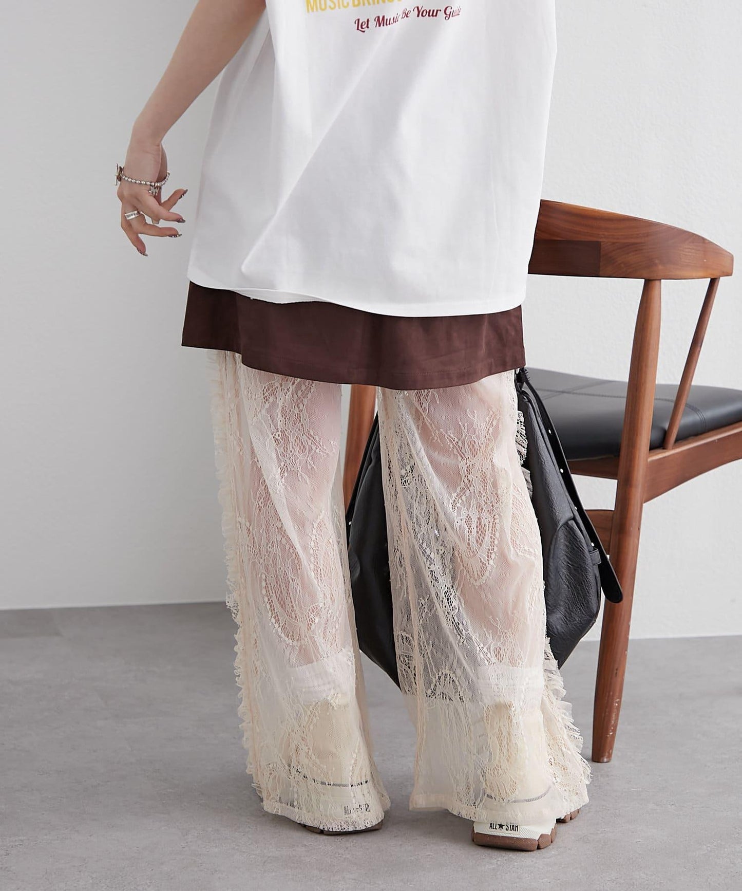 w closet 復古蕾絲 褲子