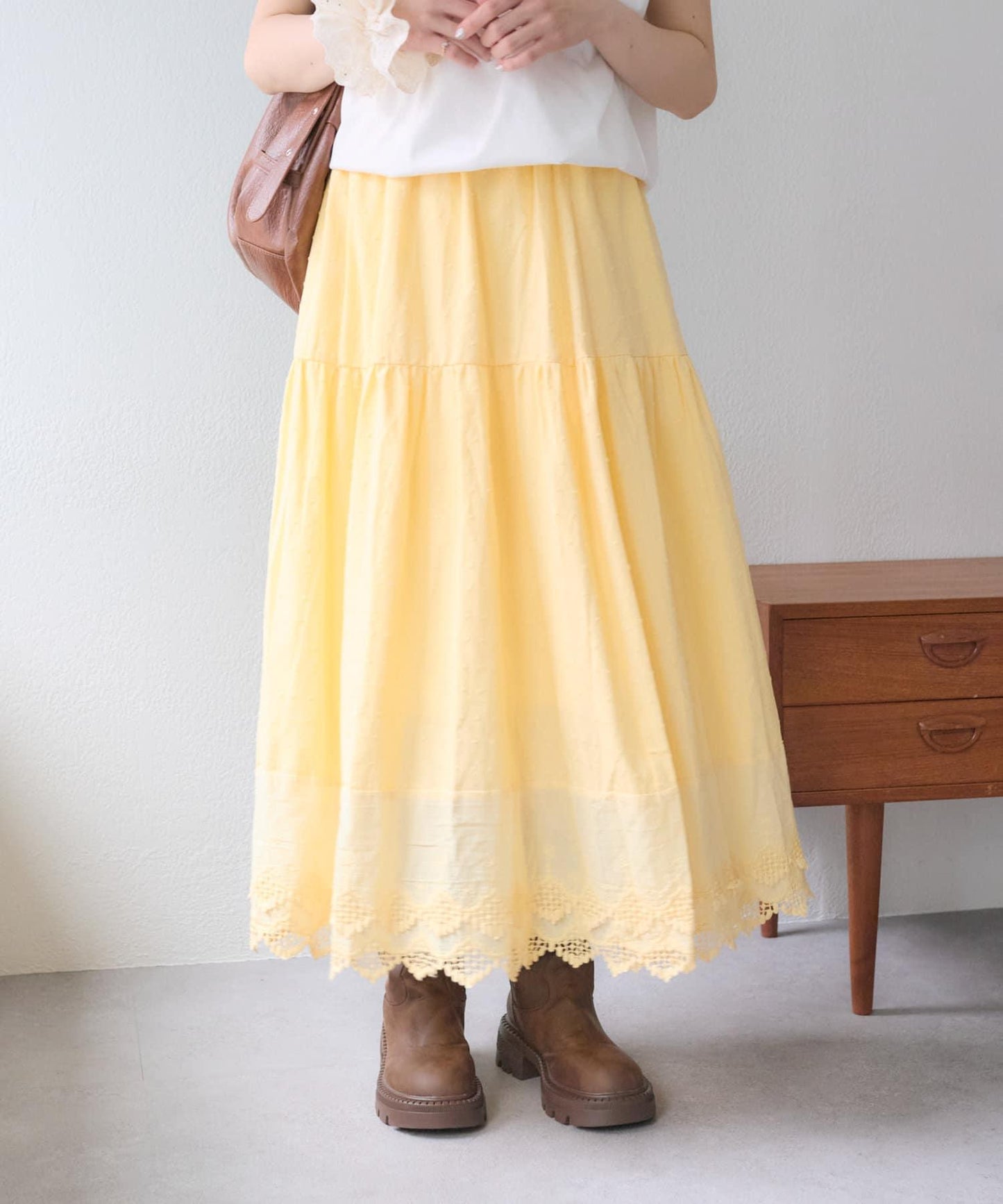 w closet 復古蕾絲半身裙