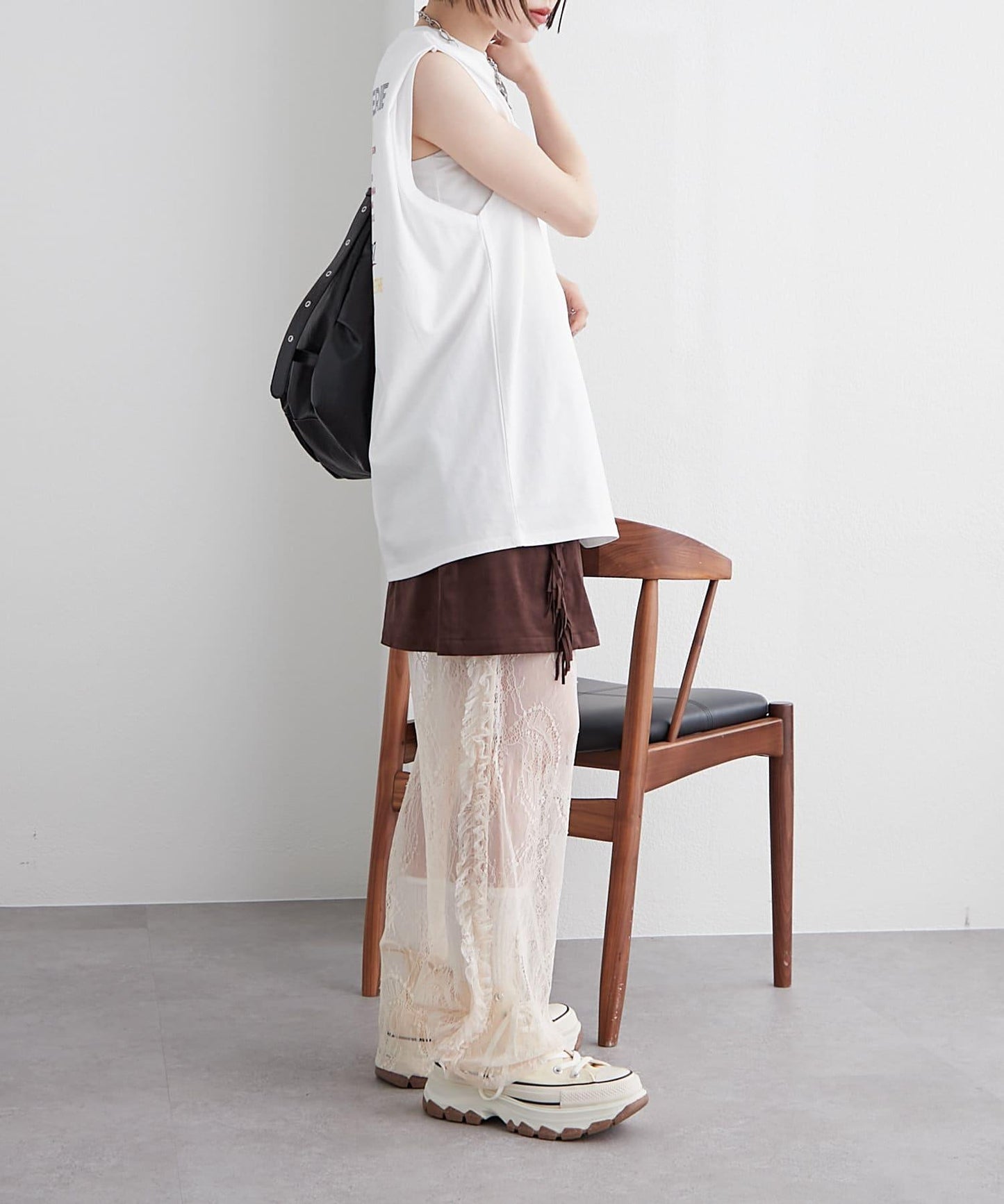 w closet 復古蕾絲 褲子