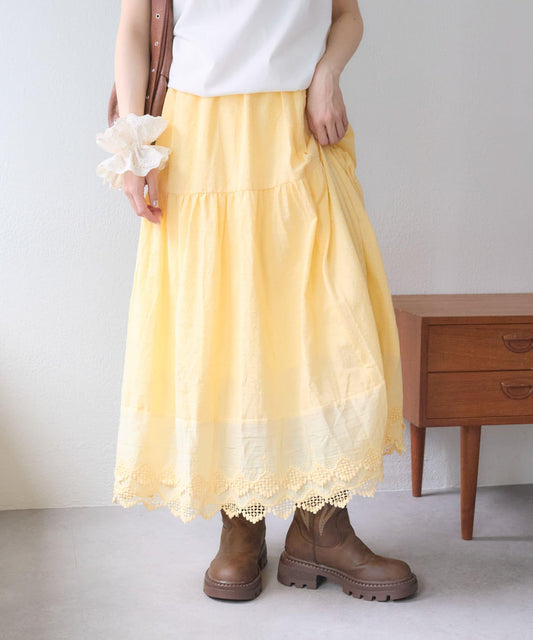 w closet 復古蕾絲半身裙