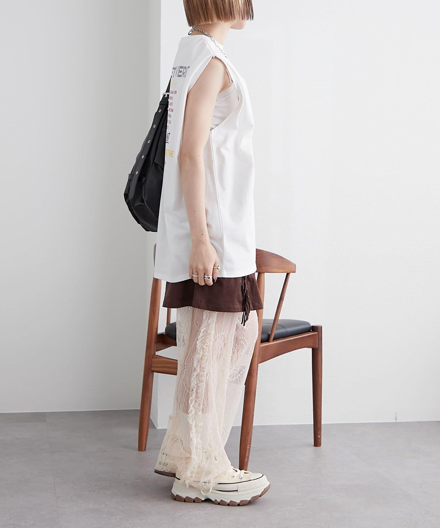 w closet 復古蕾絲 褲子