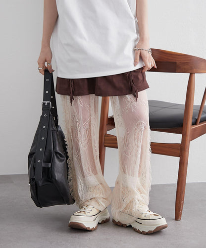 w closet 復古蕾絲 褲子