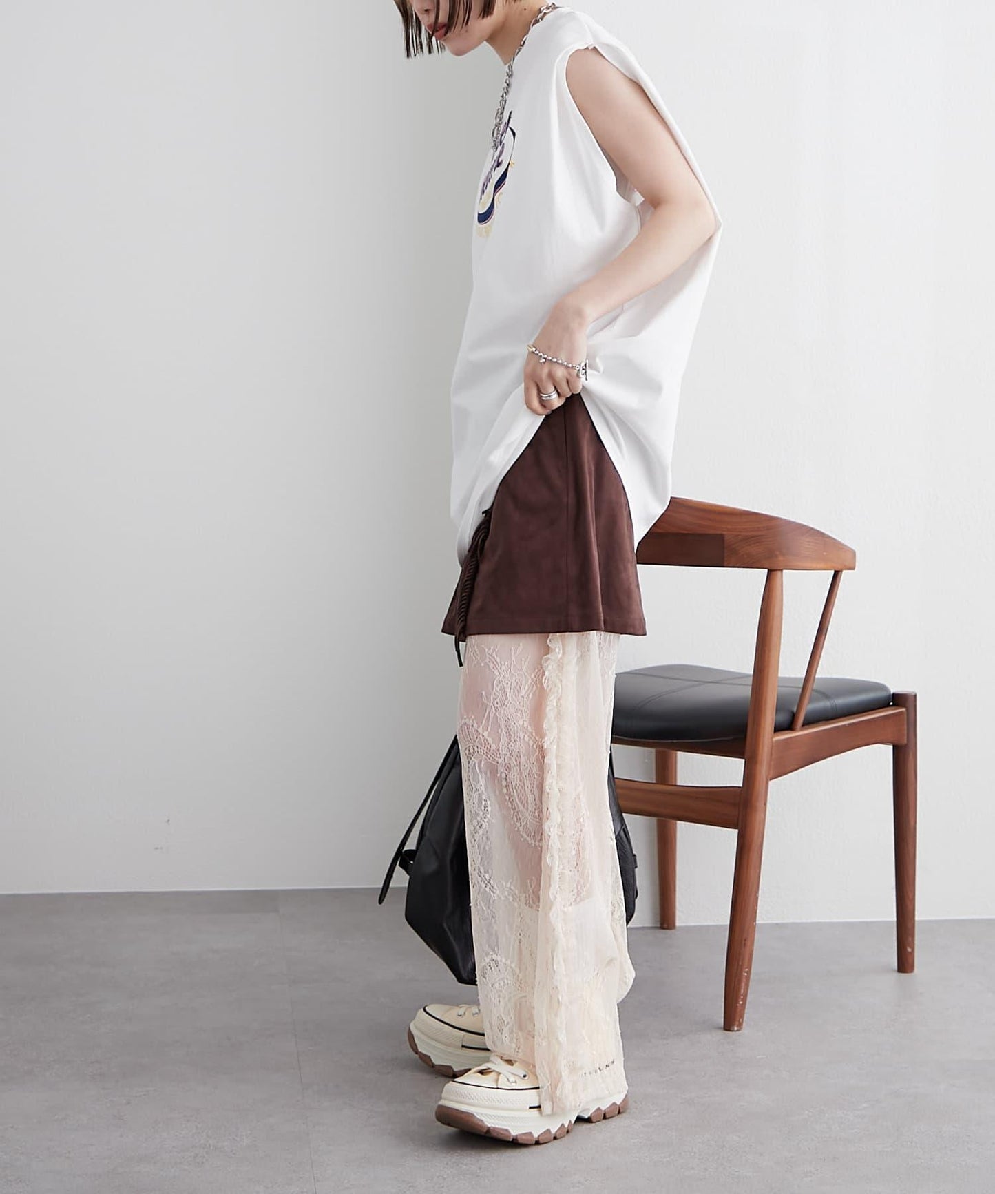 w closet 復古蕾絲 褲子