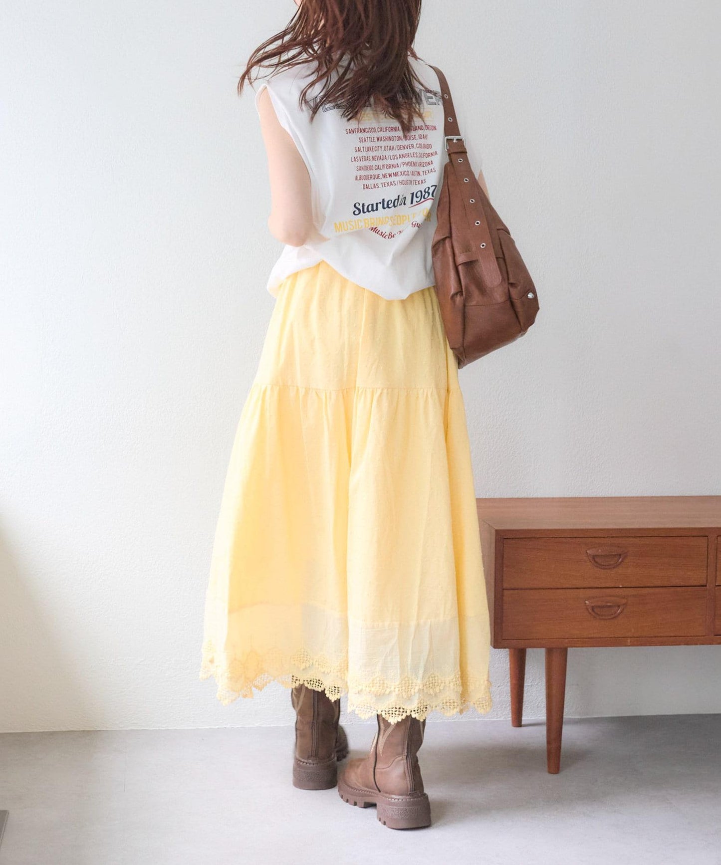 w closet 復古蕾絲半身裙