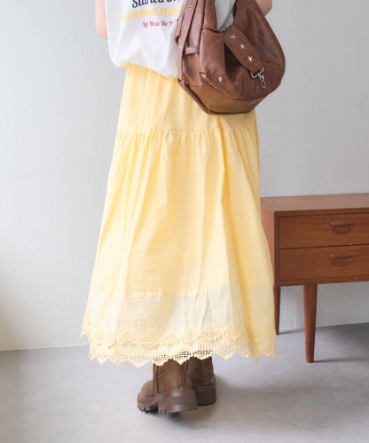 w closet 復古蕾絲半身裙