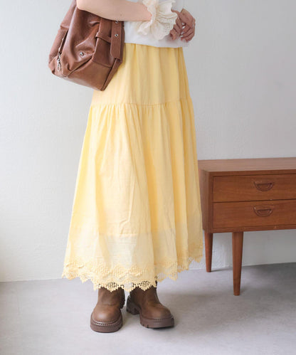 w closet 復古蕾絲半身裙