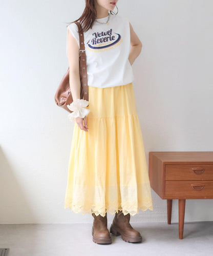 w closet 復古蕾絲半身裙