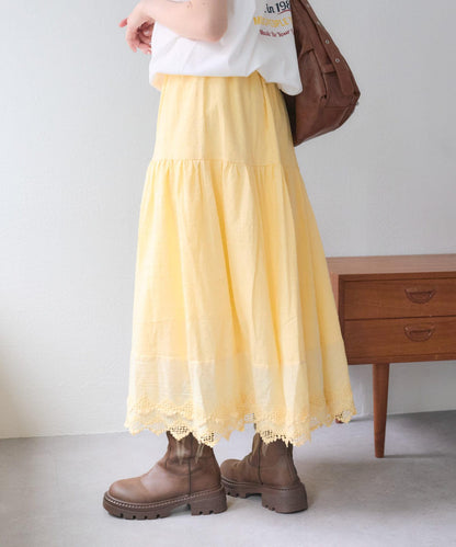 w closet 復古蕾絲半身裙