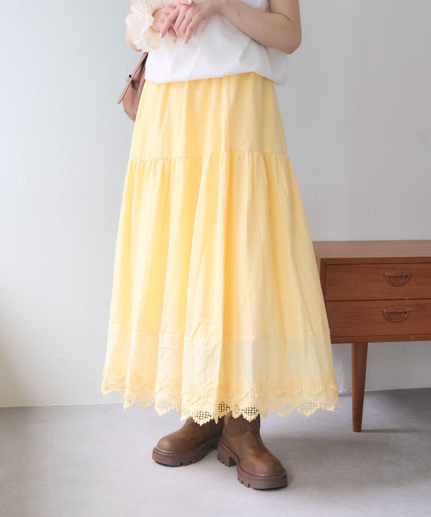 w closet 復古蕾絲半身裙