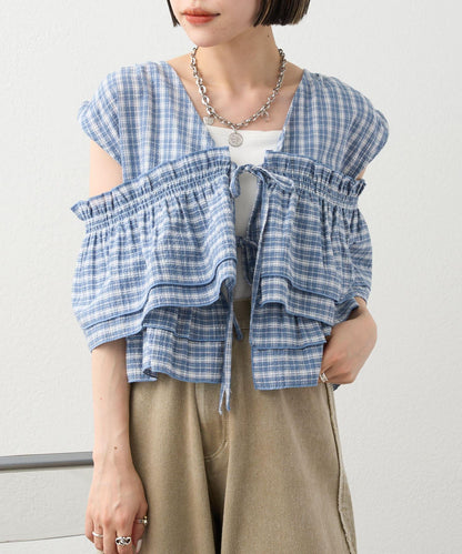 多穿法荷葉邊襯衫