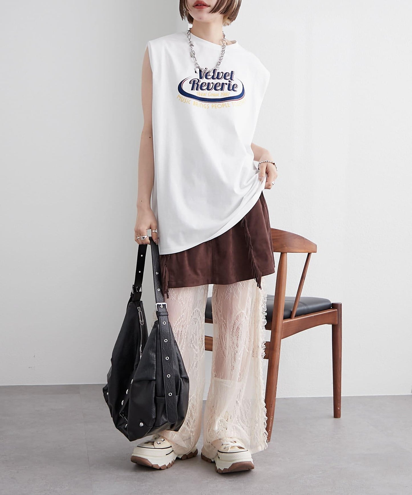 w closet 復古蕾絲 褲子