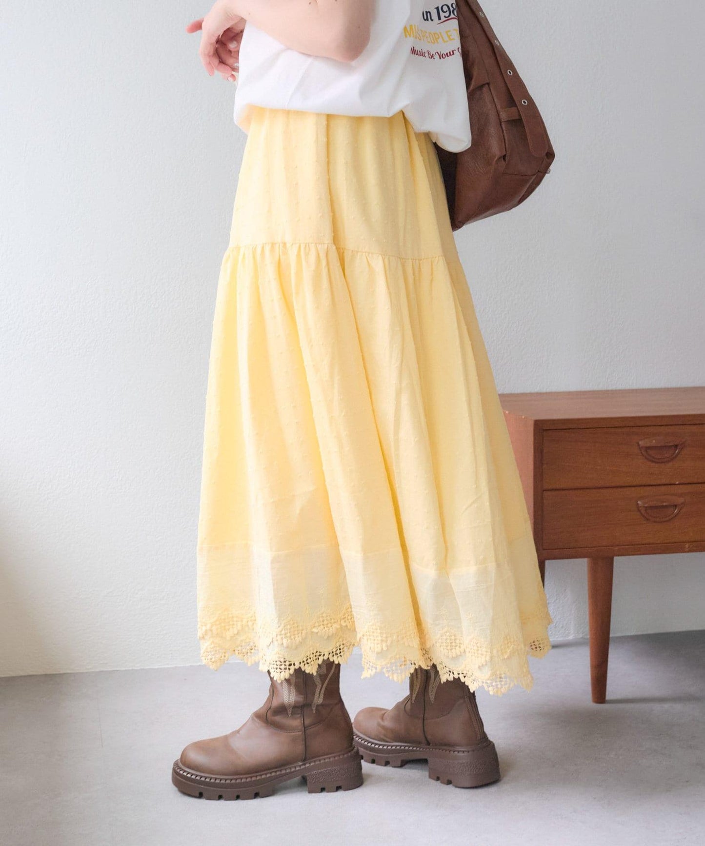 w closet 復古蕾絲半身裙