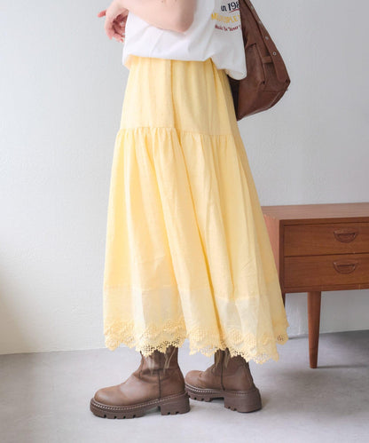 w closet 復古蕾絲半身裙