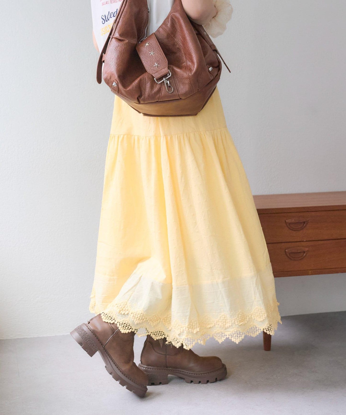 w closet 復古蕾絲半身裙