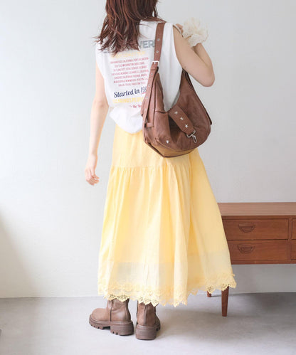 w closet 復古蕾絲半身裙