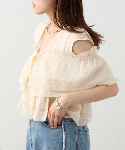 多穿法荷葉邊襯衫