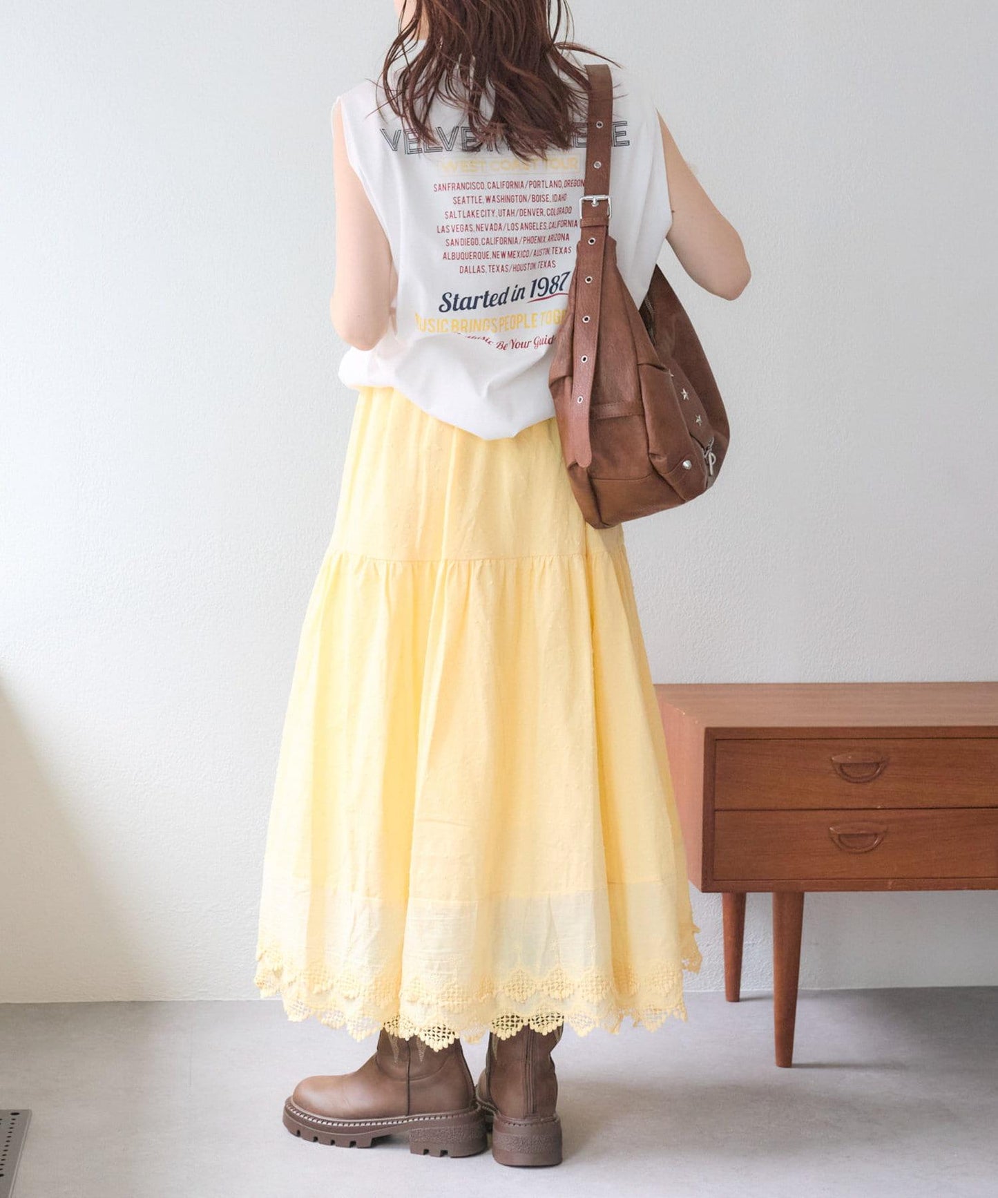 w closet 復古蕾絲半身裙