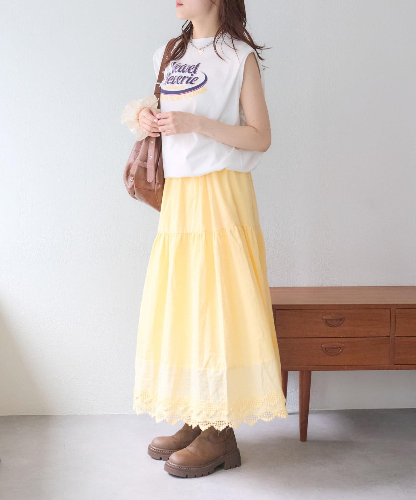 w closet 復古蕾絲半身裙